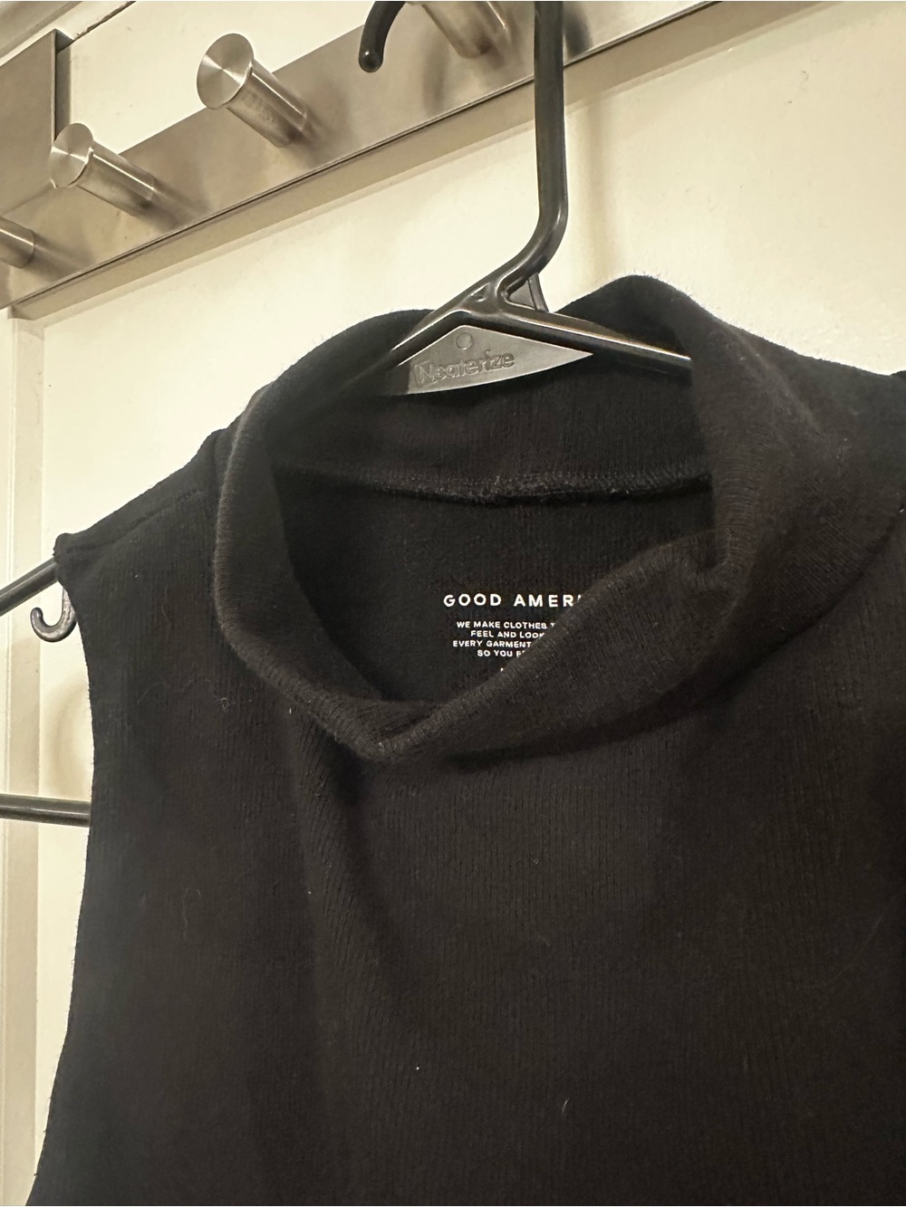 Good American Black mock neck bodysuit - Picture 4 of 5
